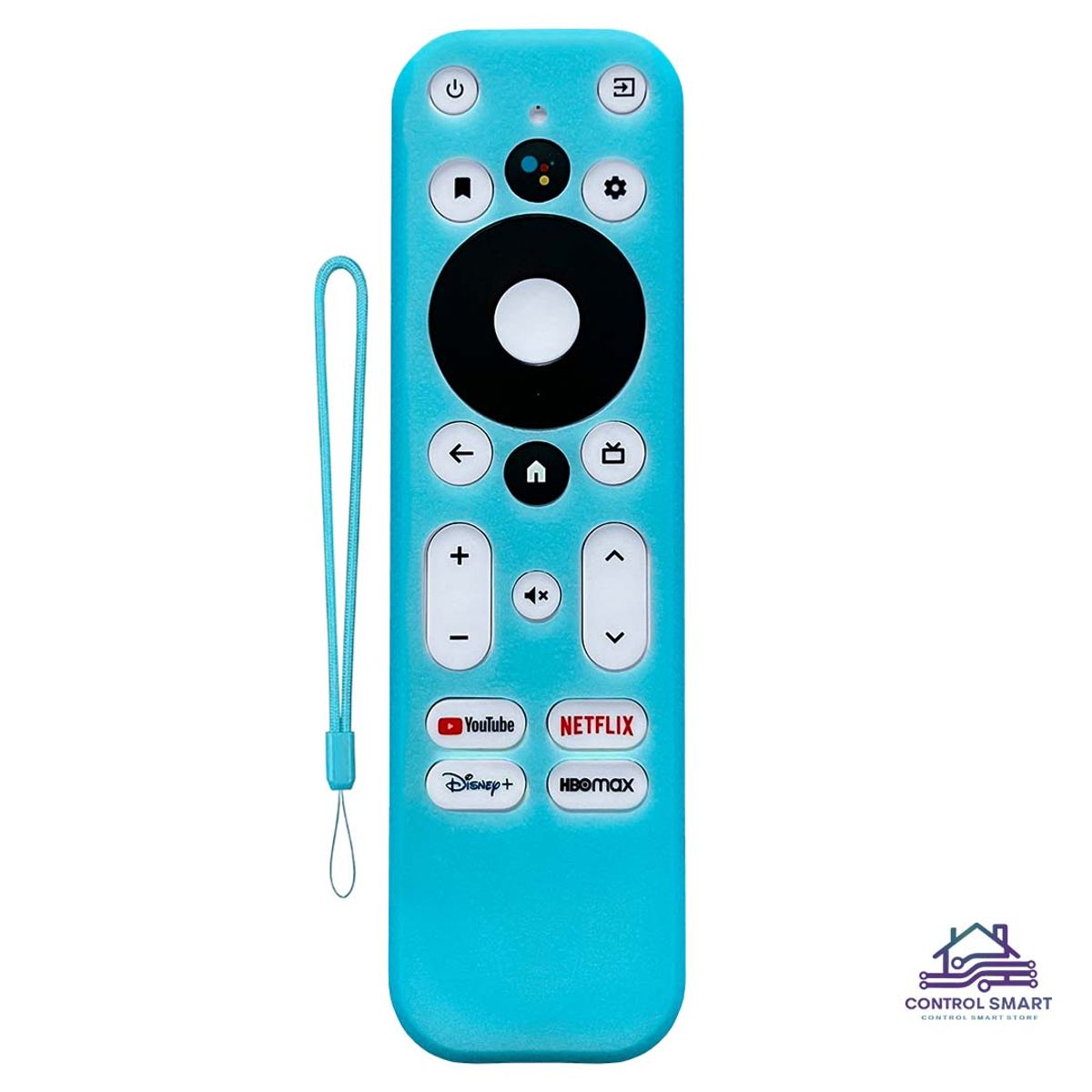 GENERICO - Funda de Silicona Turquesa Antideslizante para Control ONN 4K