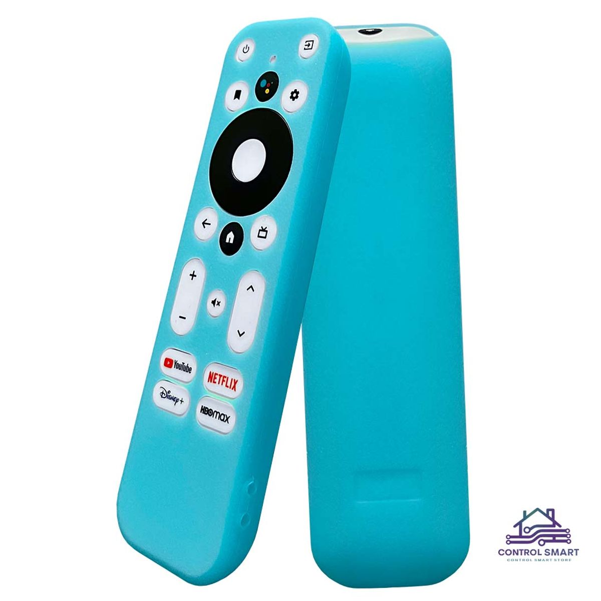 GENERICO - Funda de Silicona Turquesa Antideslizante para Control ONN 4K