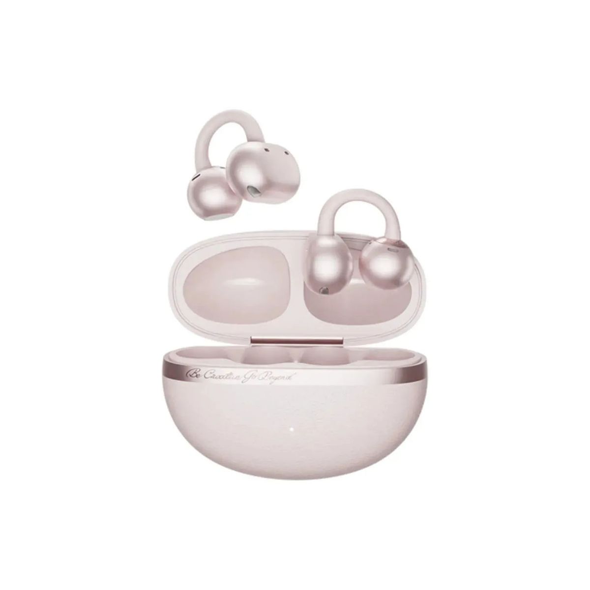 QCY - Audífonos inalámbricos QCY Crossky C50 Rosado Bluetooth 6.0