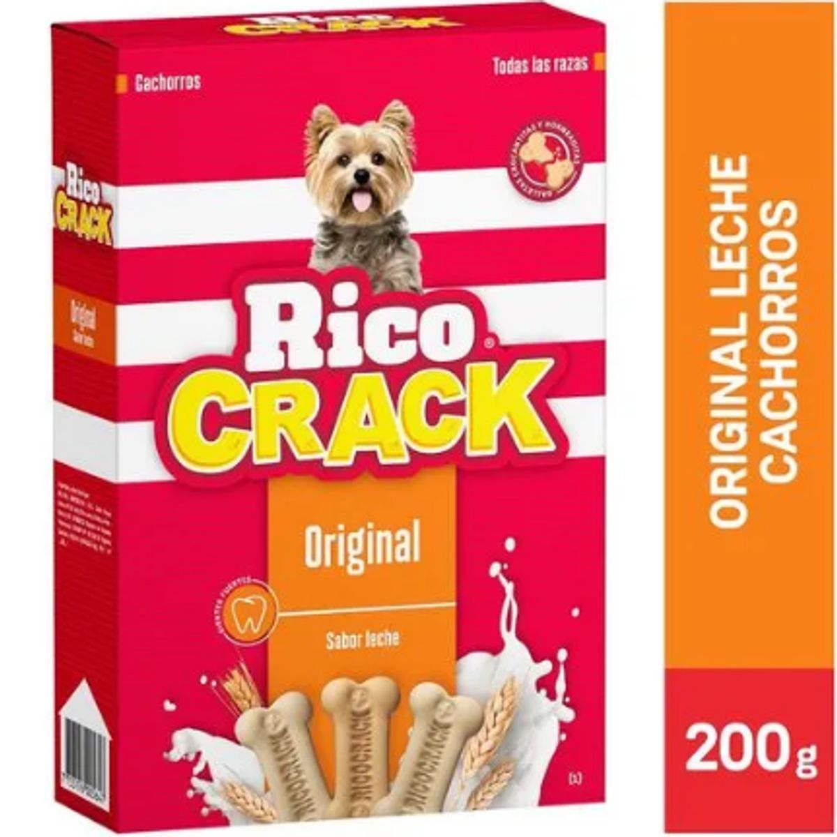 GENERICO - Ricocrack Sabor Leche  Cachorros - 200gr