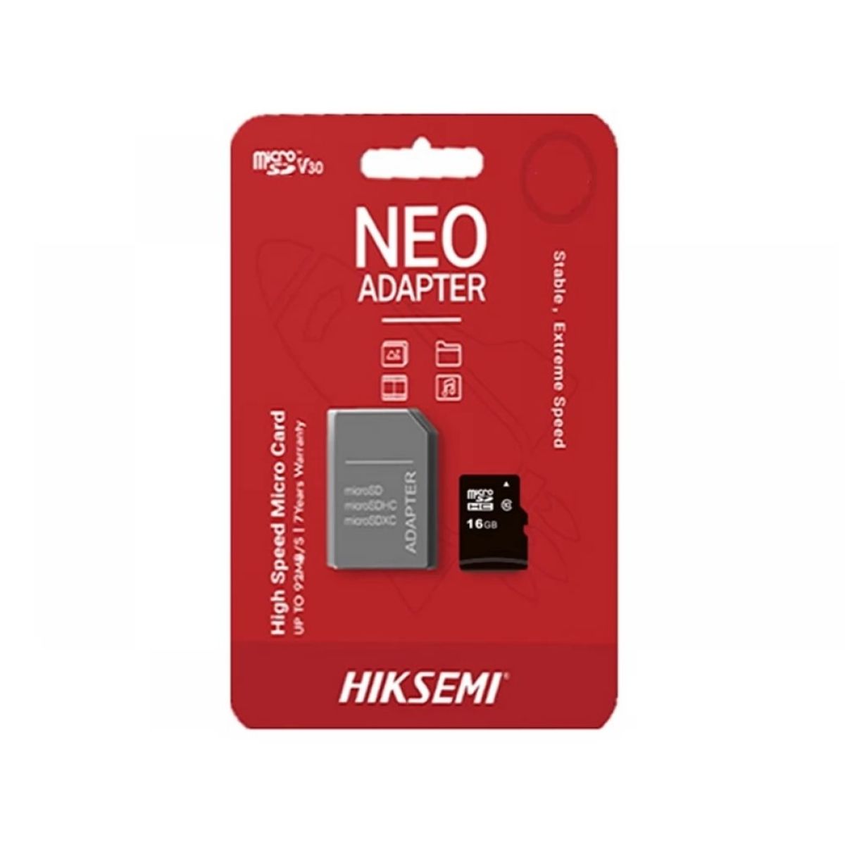 GENERICO - HIKVISION Neo 16GB MicroSDHC 10 MB/s HS-TF-C1 16G ADAPTER