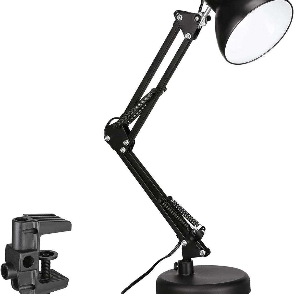 SEISA - Lámpara De Escritorio Con Brazo Ajustable De Metal para Mesa