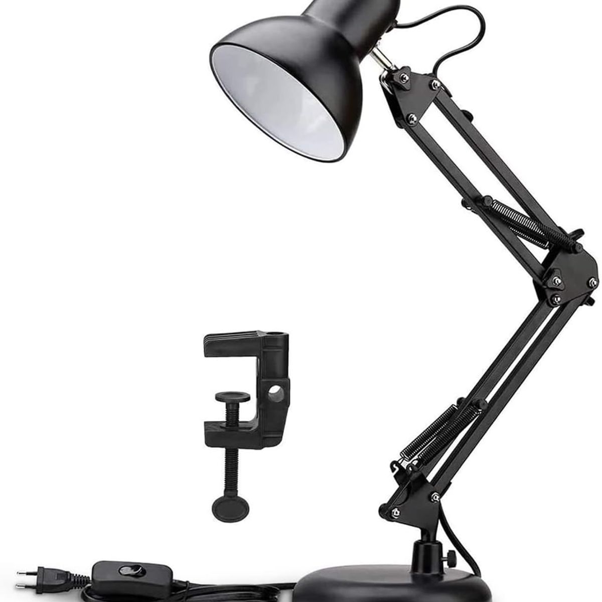 SEISA - Lámpara De Escritorio Con Brazo Ajustable De Metal para Mesa