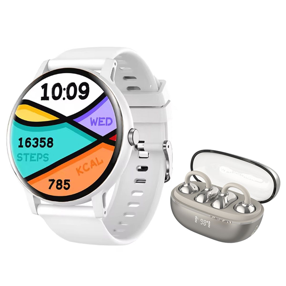 MOTOROLA - Audífonos Motorola Moto Buds C30 y Toumi Fit 2 Reloj inteligente