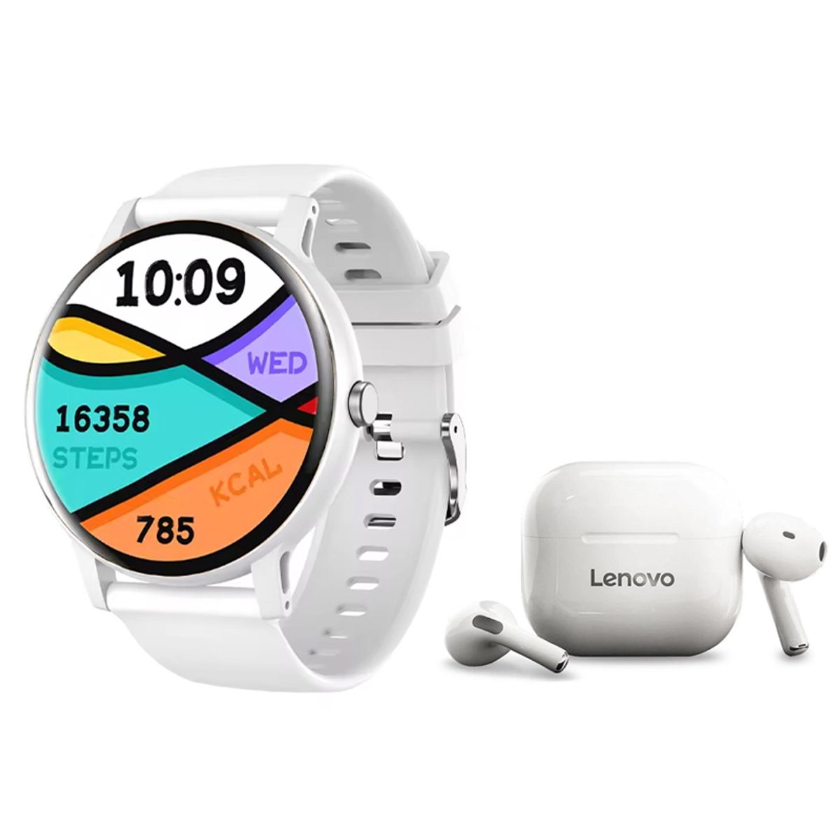 LENOVO - Audífonos Lenovo LP40 Tws y Toumi Fit 2 watch Reloj