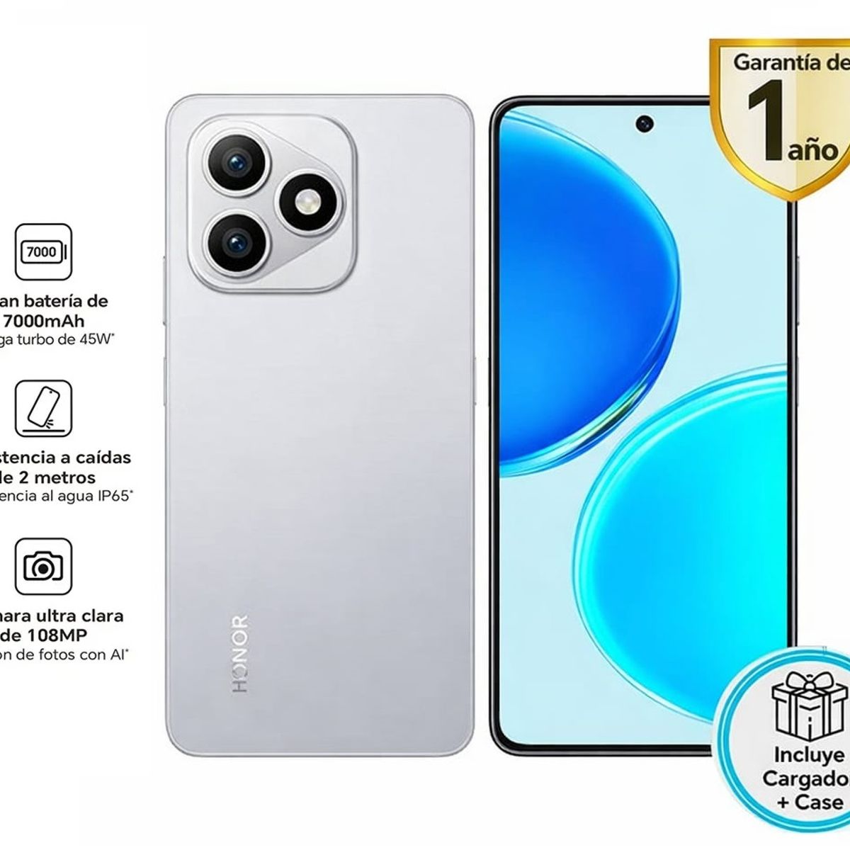 HONOR - HONOR X8D GREY 8RAM 256GB - REGISTRADO