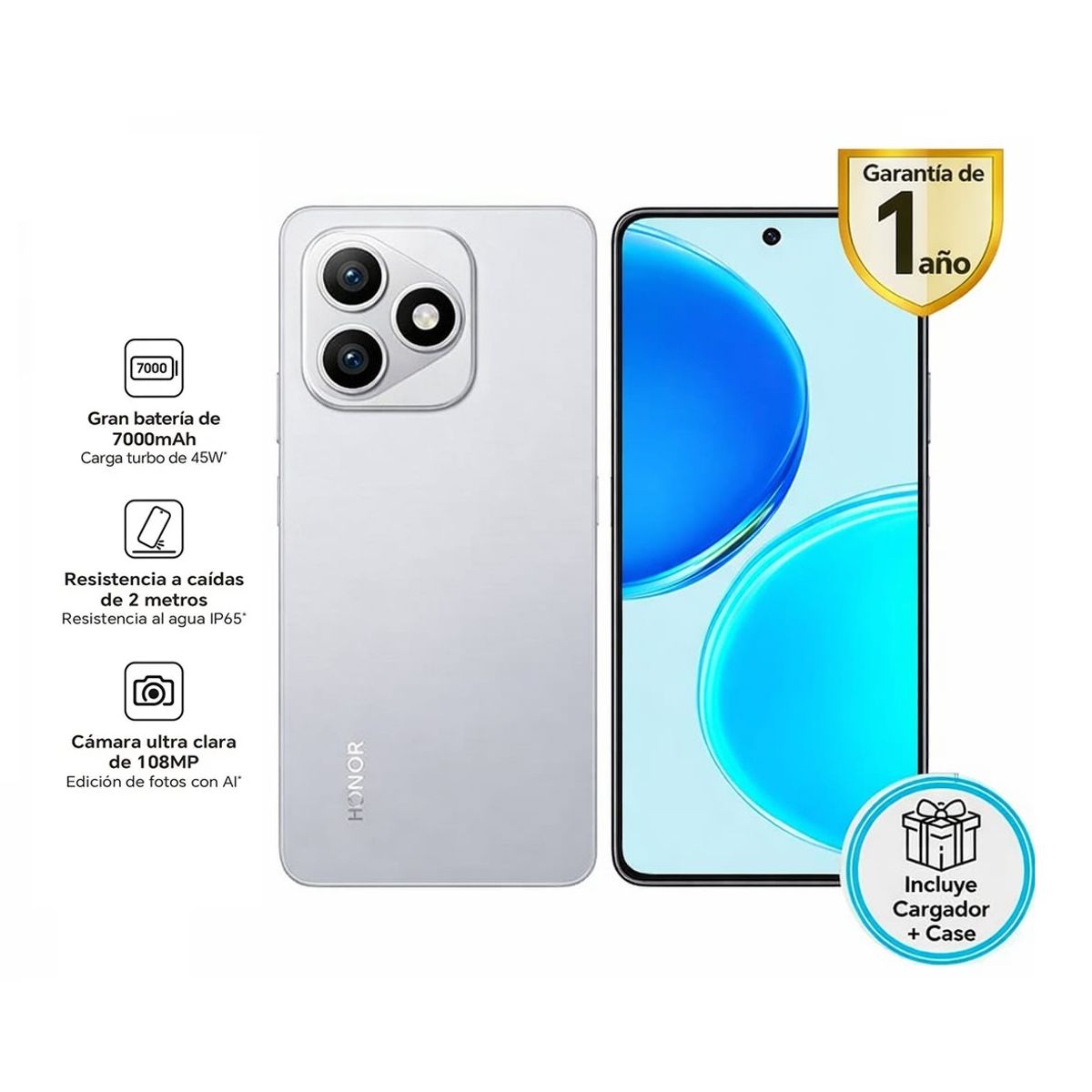 HONOR - HONOR X8D GREY 8RAM 256GB - REGISTRADO