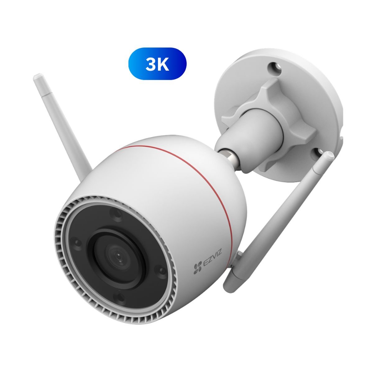 EZVIZ - EZVIZ H3c 3K Cámara WiFi Exterior IP67 30m IA Lente Fijo 4mm