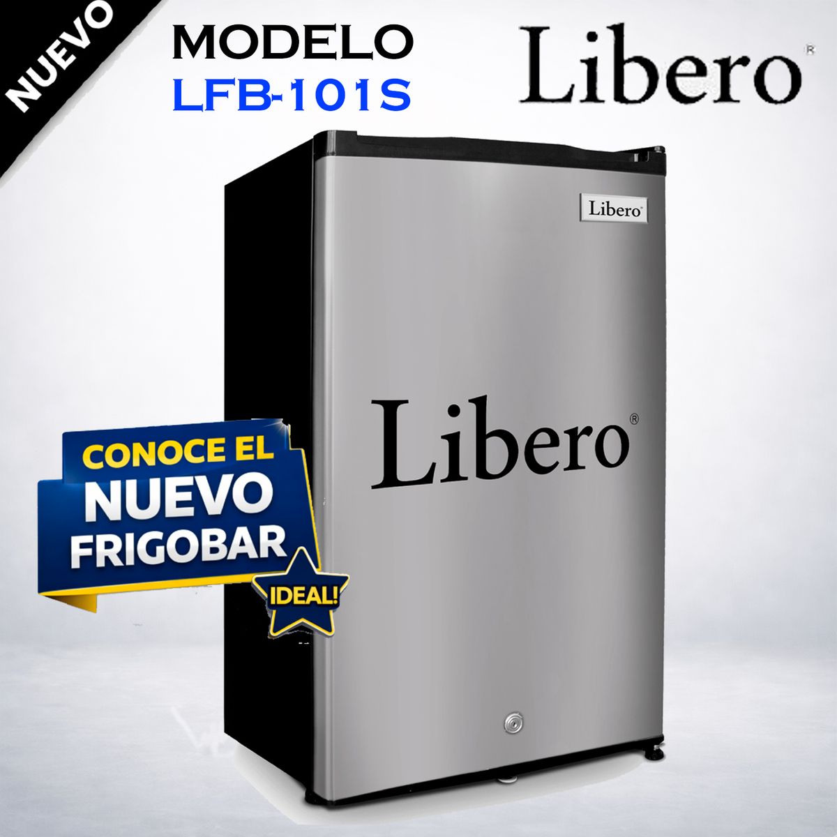 LIBERO - FRIGOBAR INOX 100LT LIBERO LFB-101S