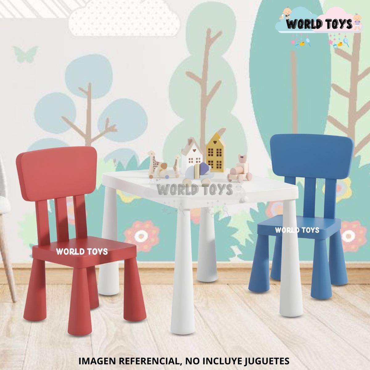 BABY - Mesa De Estudio Para Niños «PLAY WORK» Edición Especial Color Tri