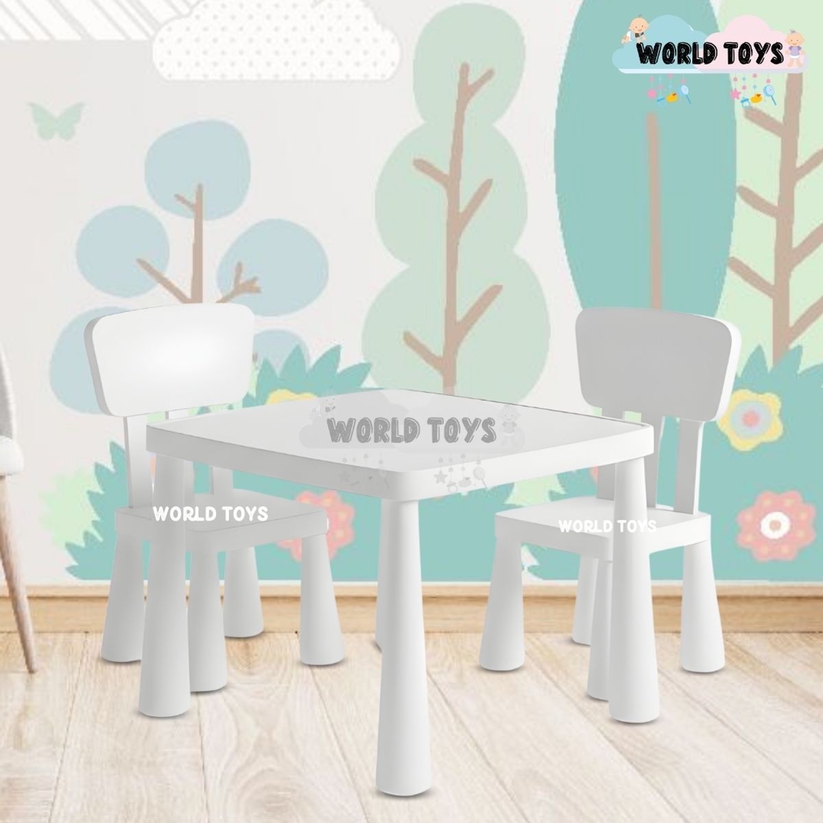 BABY - Mesa De Estudio Para Niños «PLAY WORK» Edición Especial White