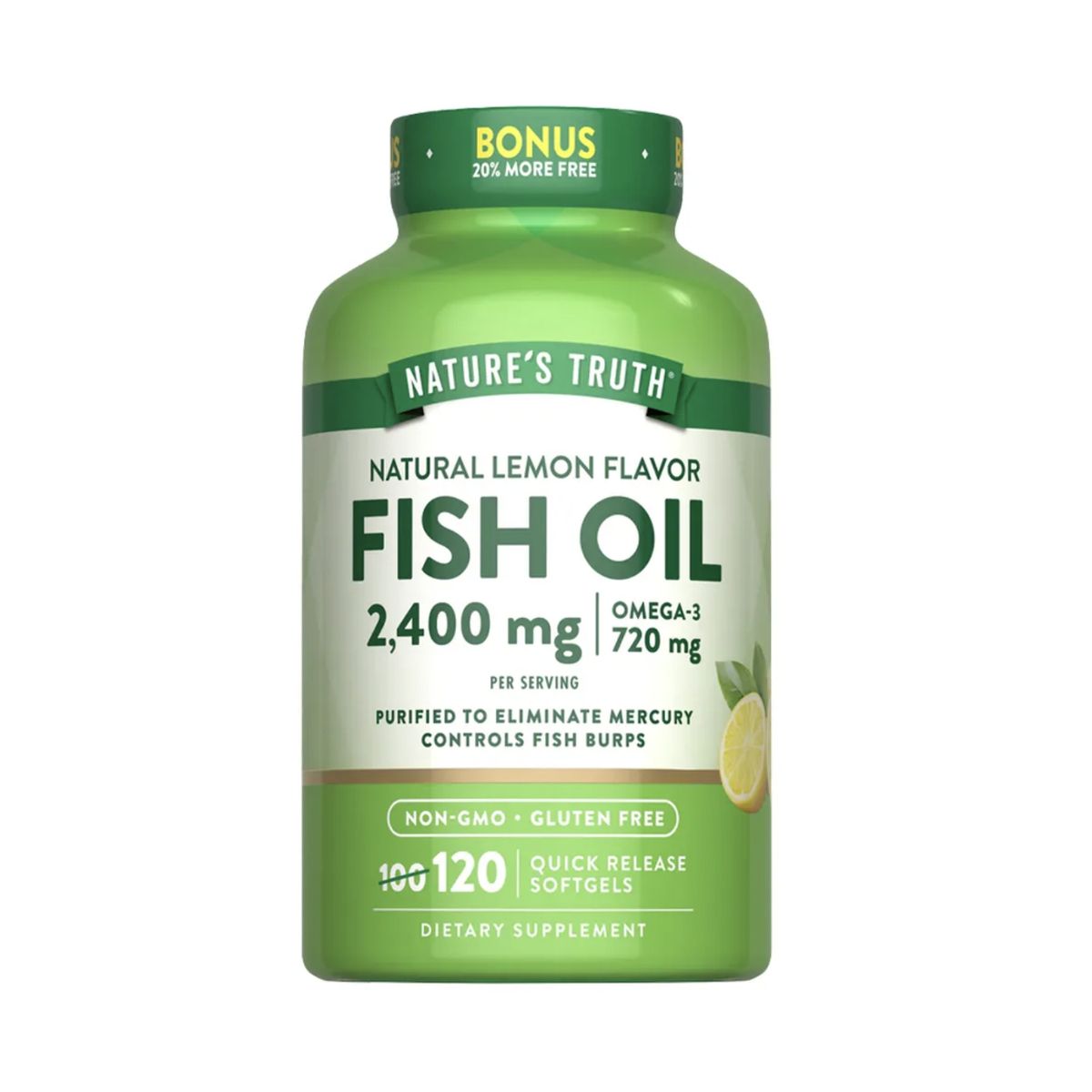 NATURE'S TRUTH - Omega 3 Fish Oil 2400 mg Nature's Truth - 120 softgels