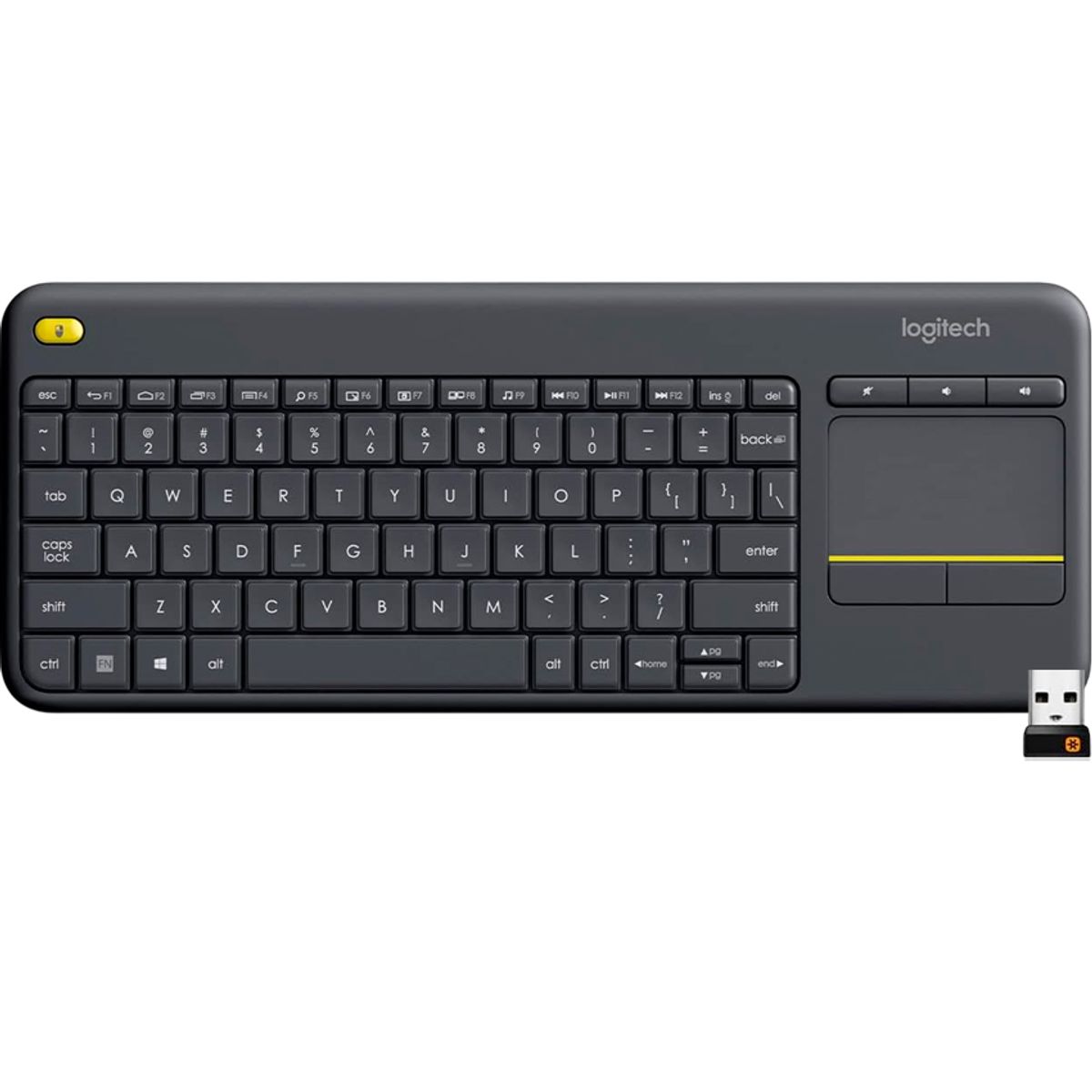LOGITECH - Logitech K400 Plus  Teclado Inalámbrico con Touchpad