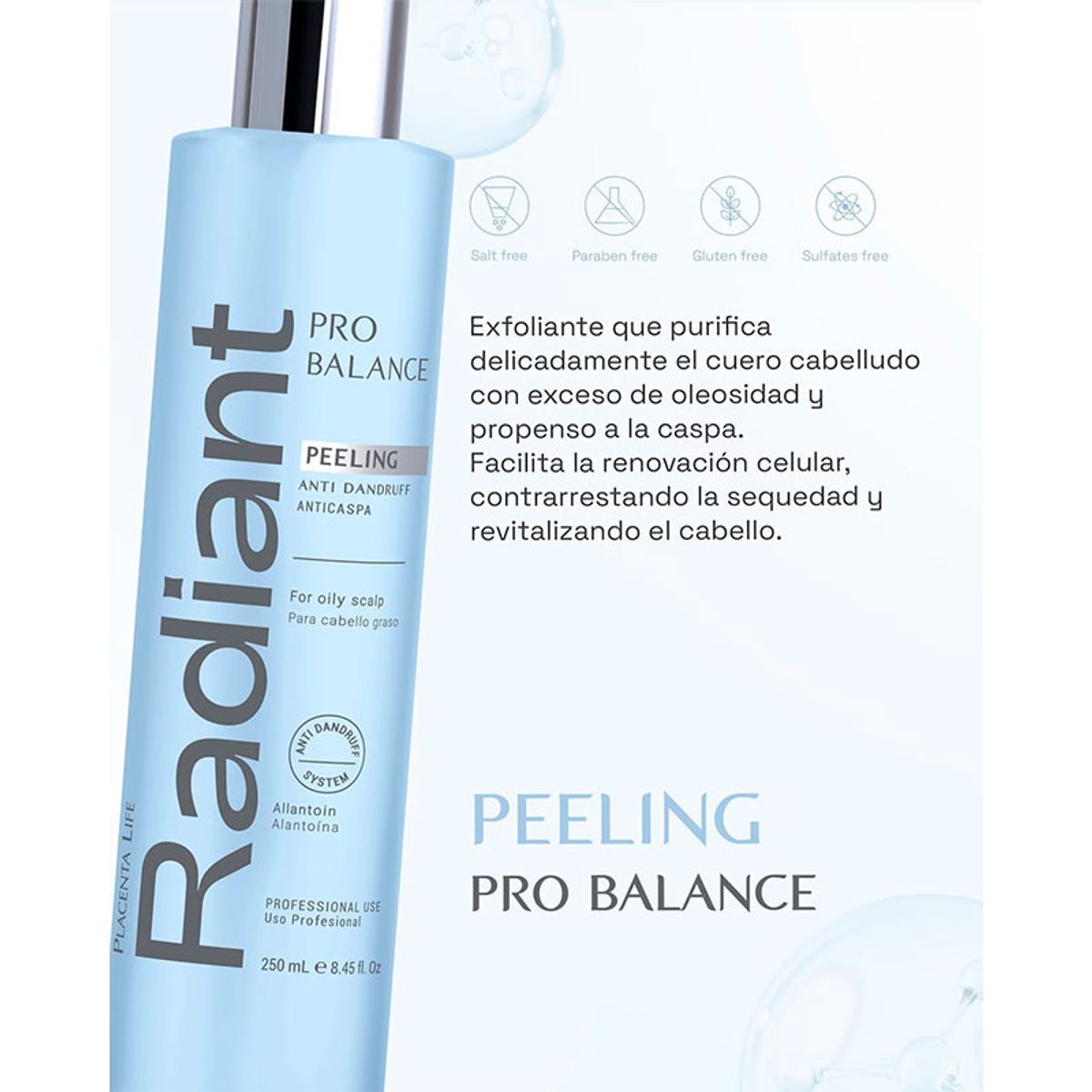 RADIANT - Peeling Caspa y Grasa Radiant Pro Balance 250 ml
