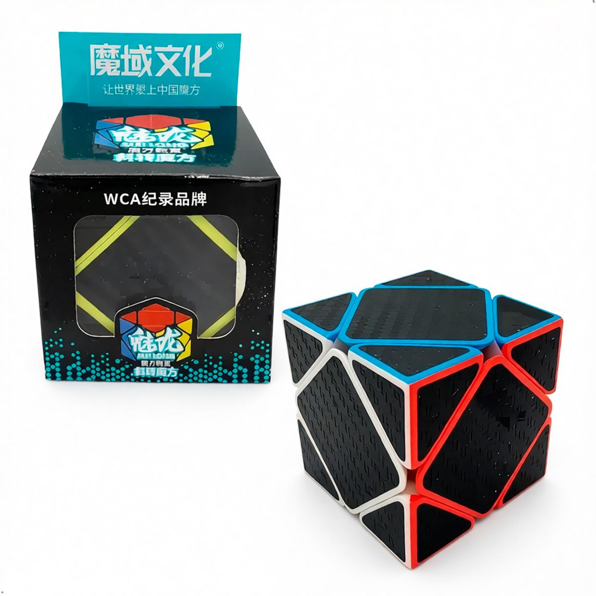 MOYU - Moyu Cubo Mágico Meilong Skewb Acavado Fibra De Carbón