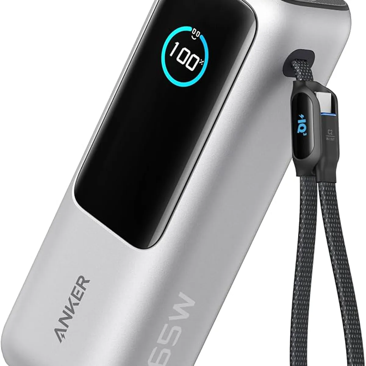 ANKER - POWER BANK 25000 MAH y 165 WATTS  ANKER HOMOLOGADO PARA VIAJES EN AVION COLOR PLATEADO
