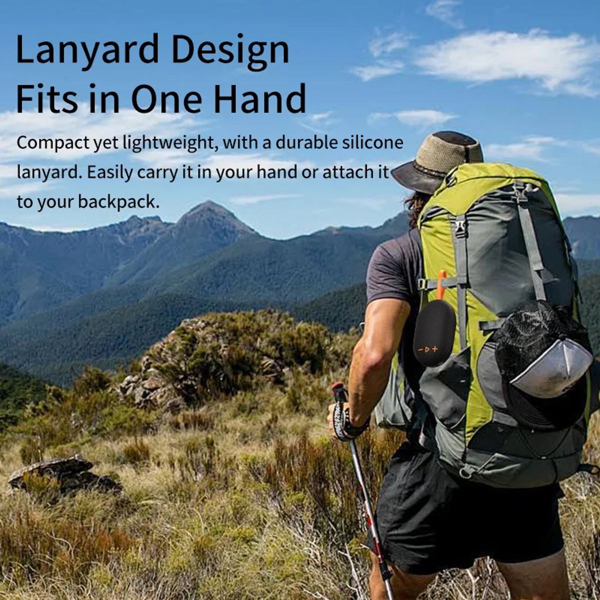 AMBOS - Parlante Bluetooth Portátil EBS-312 Magnético Impermeable IPX5 - Sonido HiFi y TWS