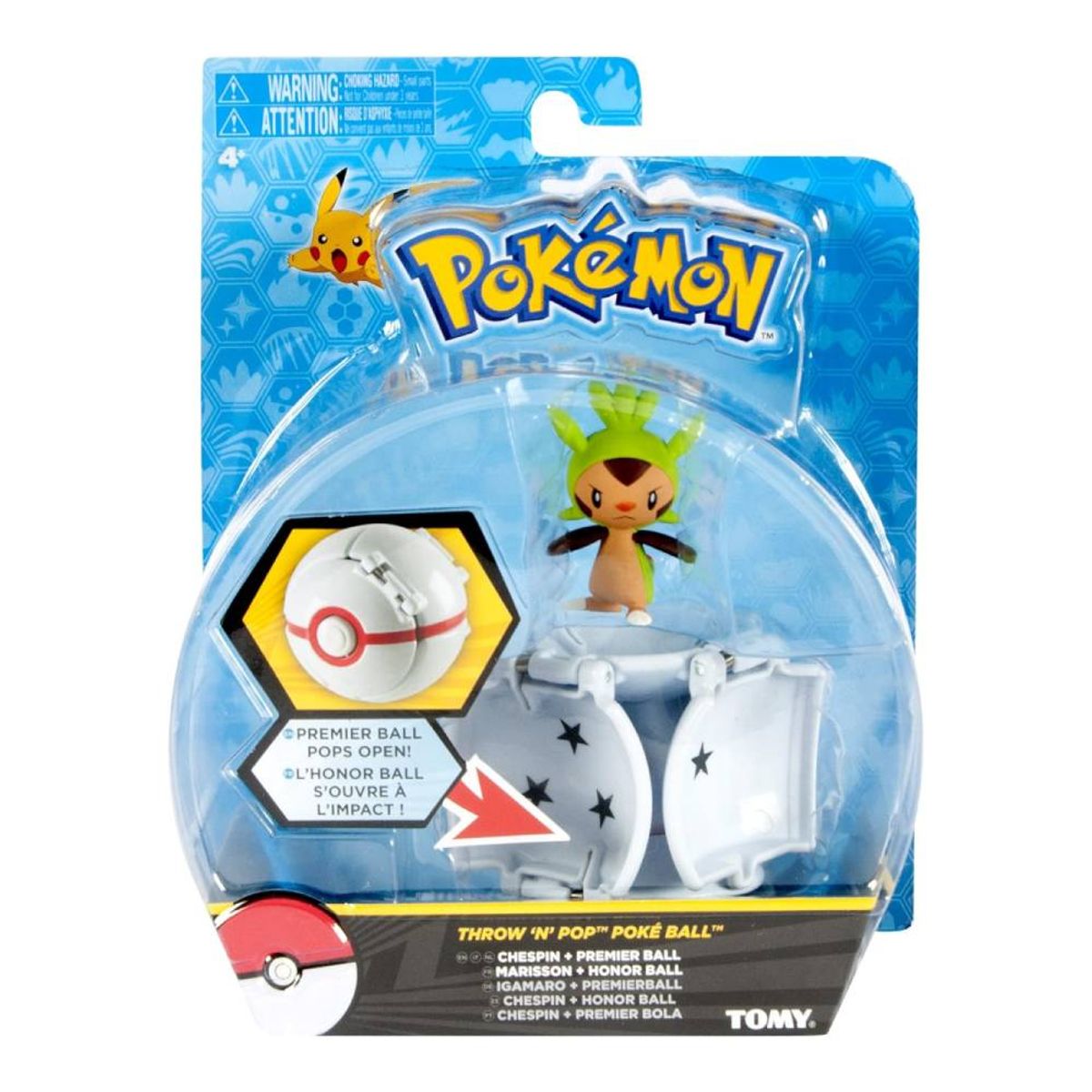 POKEMON - Pokemon Chespin y Premier ball