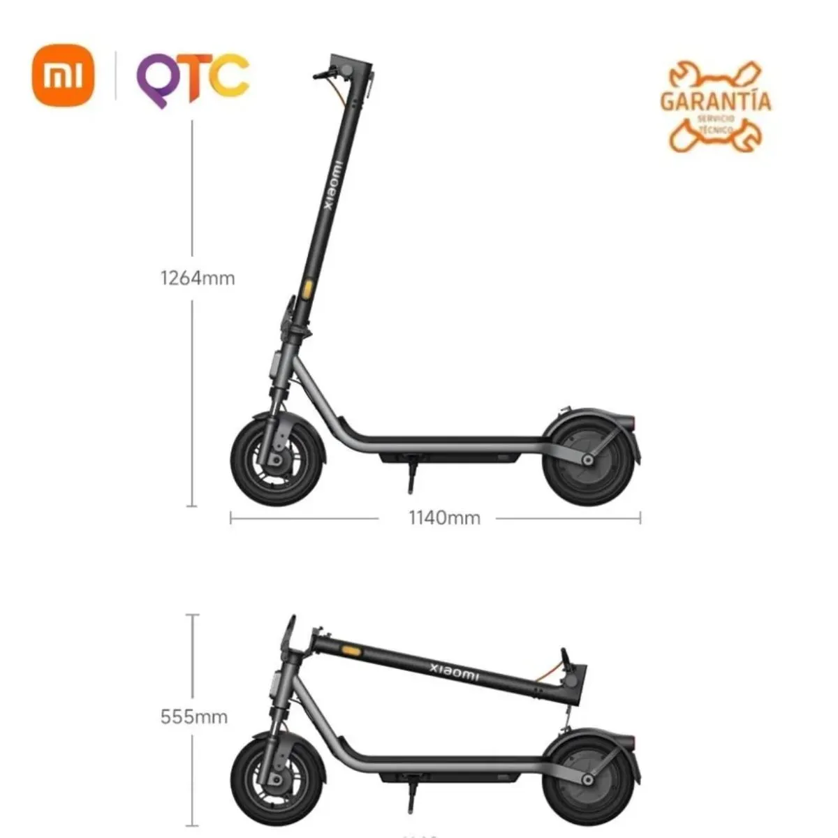 XIAOMI - Scooter Eléctrico Xiaomi 6 Lite GL Plegable, 25 km/h, Autonomía hasta 20 km – Negro