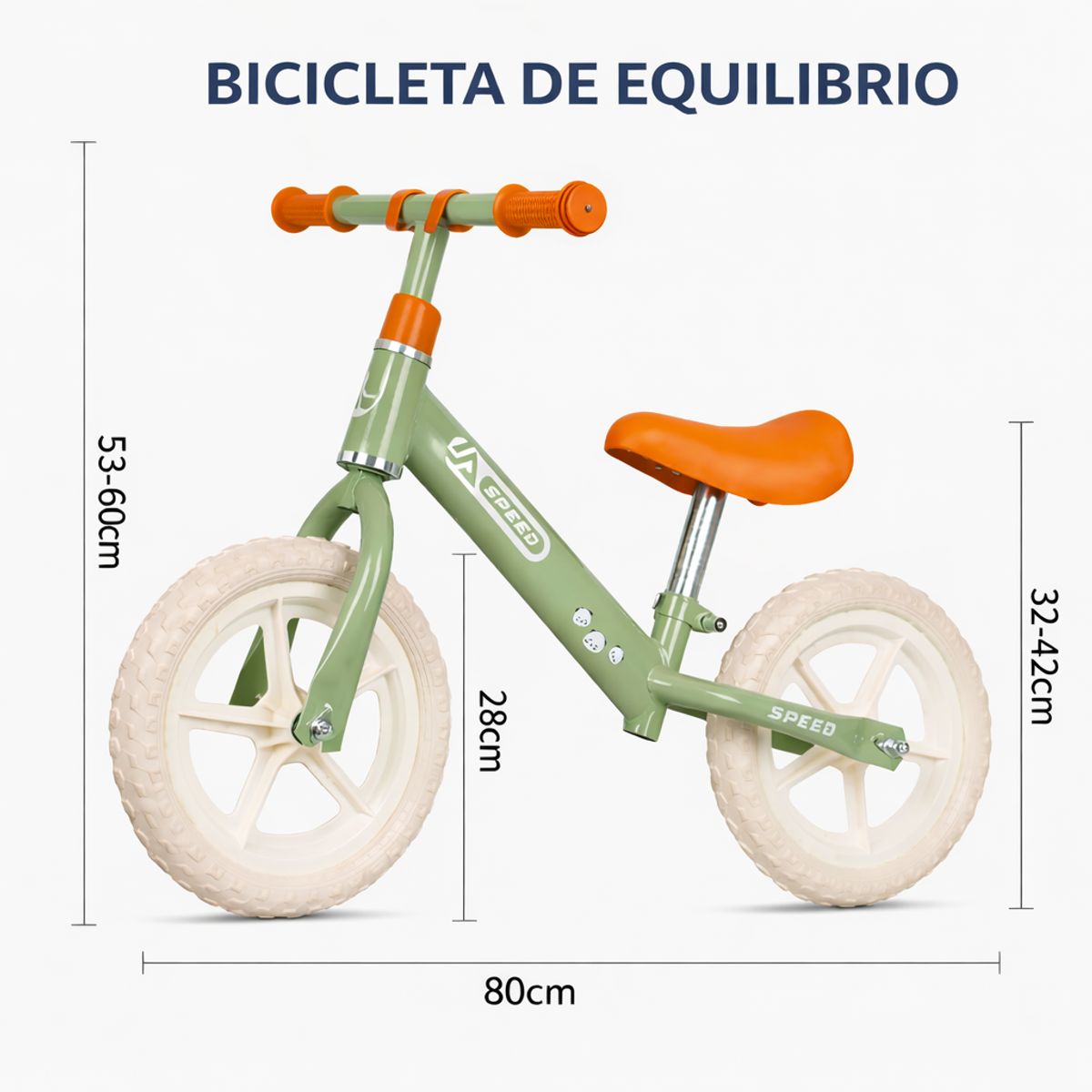 GENERICO - Bicicleta de Equilibrio para Niños y Niñas 1 a 4 años