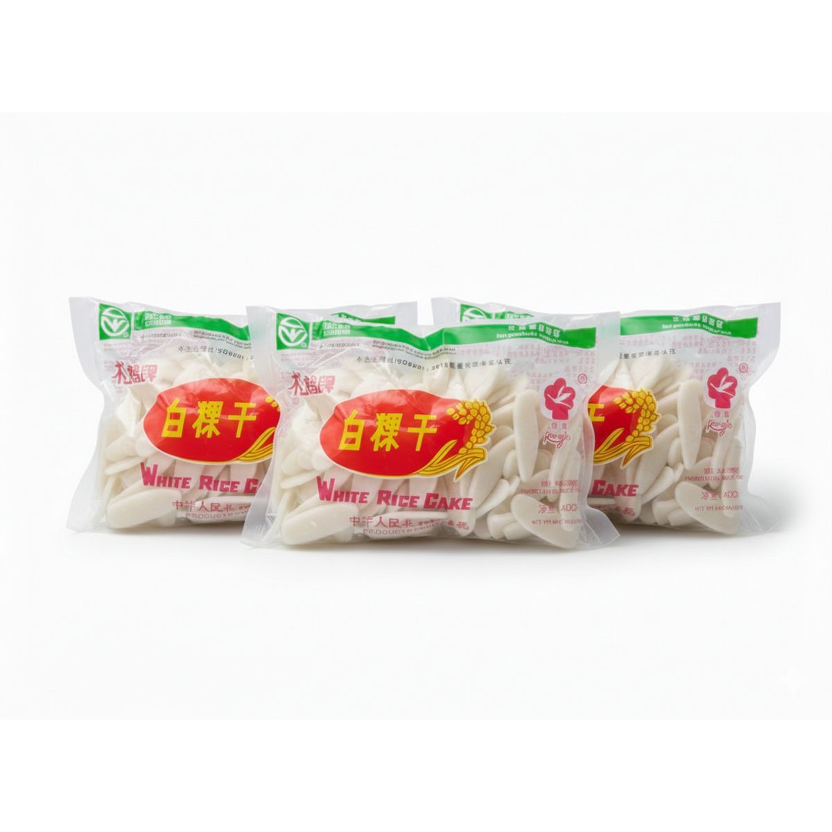 GENERICO - Pack 3 unidades Pastel De Arroz Chino White Rice Cake Láminas Nian Gao 400g