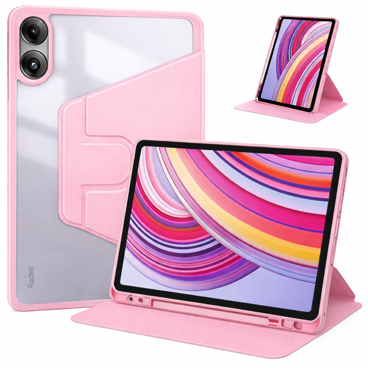 GENERICO - FUNDA IMANTADA 360 SAMSUNG TAB A9 PLUS ROSADO