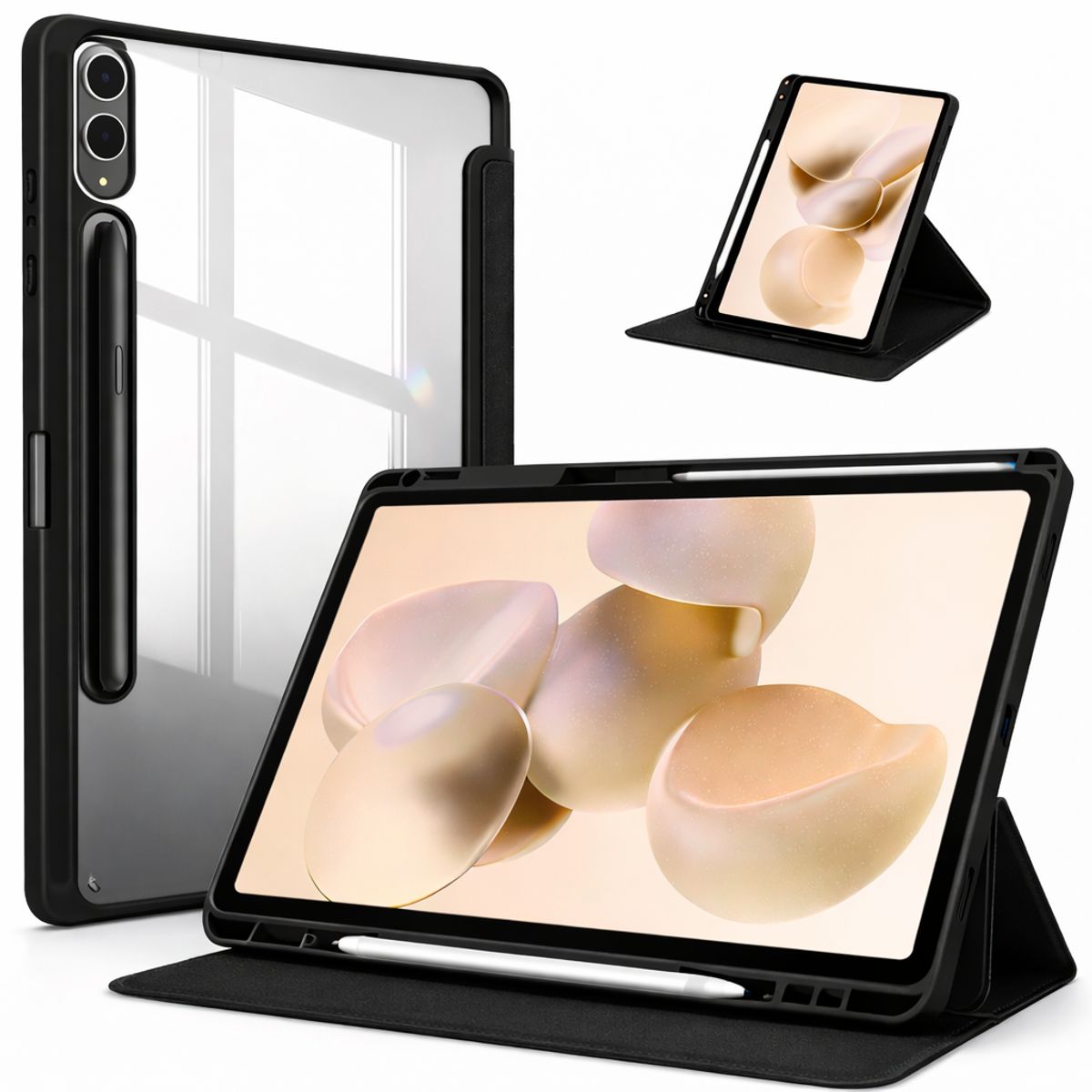 GENERICO - FUNDA IMANTADA 360 SAMSUNG TAB S9 FE PLUS NEGRO