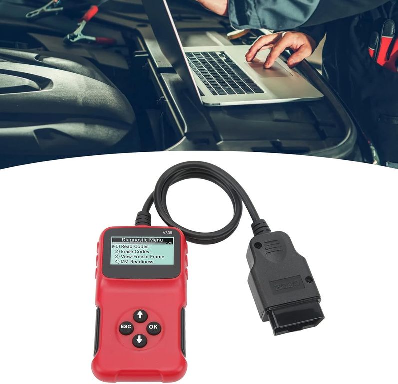 Escáner Automotriz OBD2 V309 Lector de Códigos y Borrador Check Engine ...