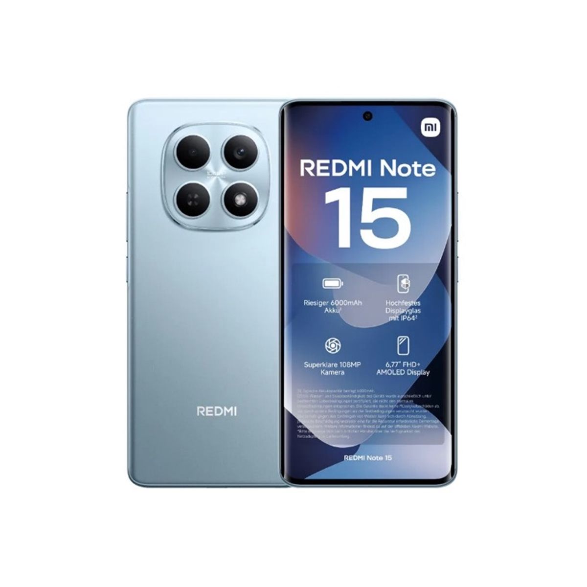 CELULAR REDMI NOTE 15 6.7" 256GB 8GB RAM BLUE GLACIER, marca REDMI - Foto Principal