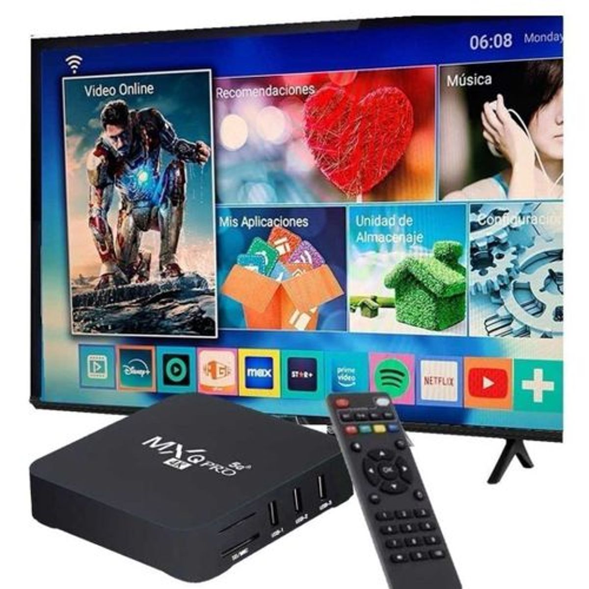 OEM - Reproductor de Streaming 4K y Convertidor Smart TV Android 7.1 - 2GB RAM 16GB