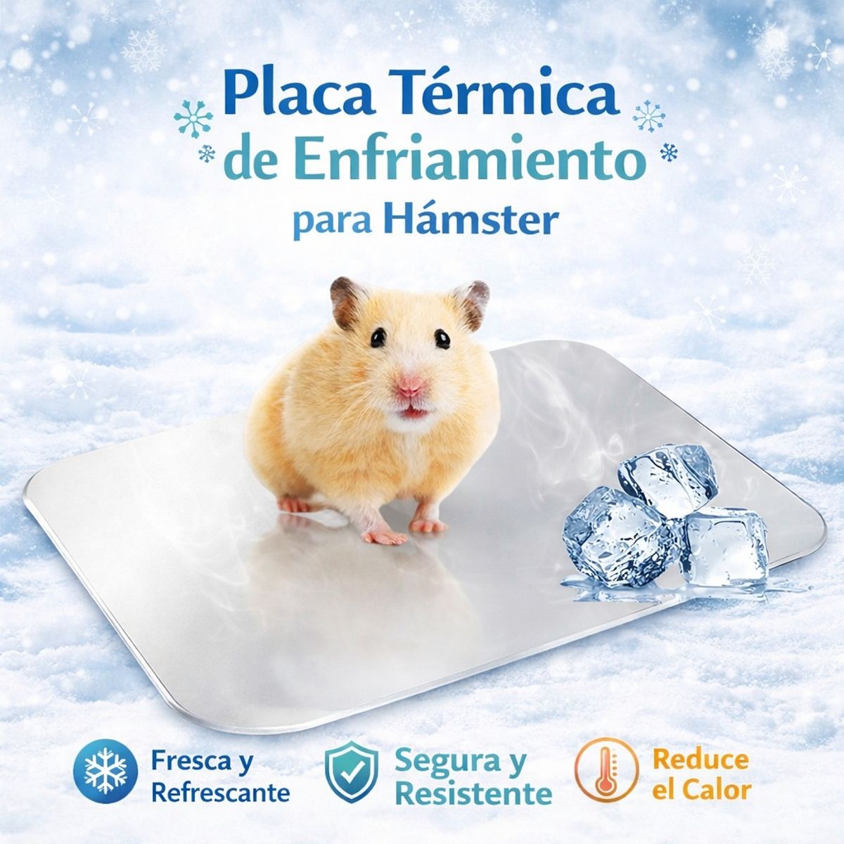 GENERICO - Placa de Refrigeración para Hámster  Frescura Segura en Días de Calor