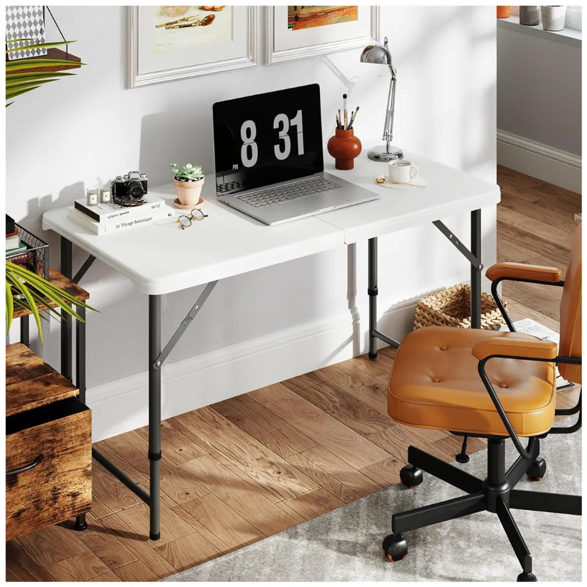 Mesa Plegable Portátil 122 x 60 x 54 cm Amplia y Fácil de Transportar, marca INSPIRA MARKET - Foto 2