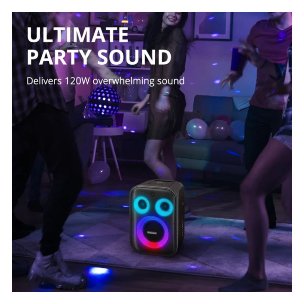 TRONSMART - Parlante Bluetooth Potente Tronsmart Halo 200 120W – Sistema 3 Vías