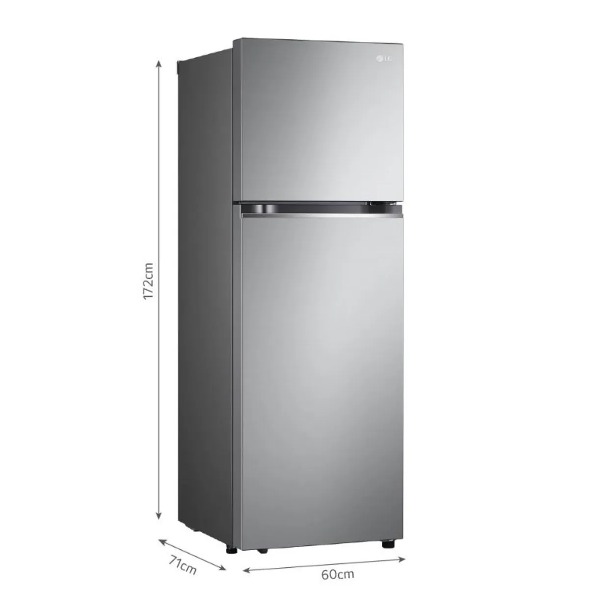 LG - REFRIGERADORA LG 335L GT33BPP TOP FREEZER DOOR COOLING PLATEADA