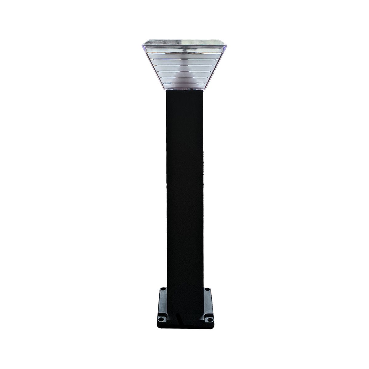 GENERICO - Lámpara Solar LED Bolardo Cubo Garden Light 20W IP66