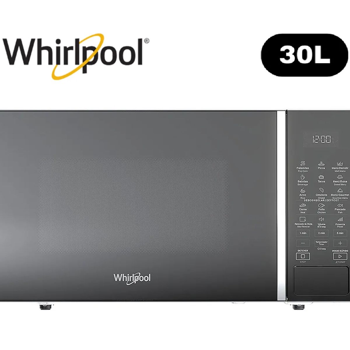 WHIRLPOOL - MICROONDAS DE MESA WHIRLPOOL DE 30 LT. WM2011B