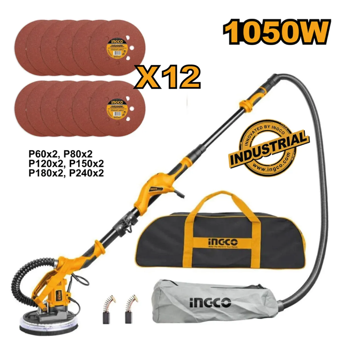 Lijadora de Pared y Drywall INGCO 1050W DWS10501, marca INGCO TOOLS - Foto Principal