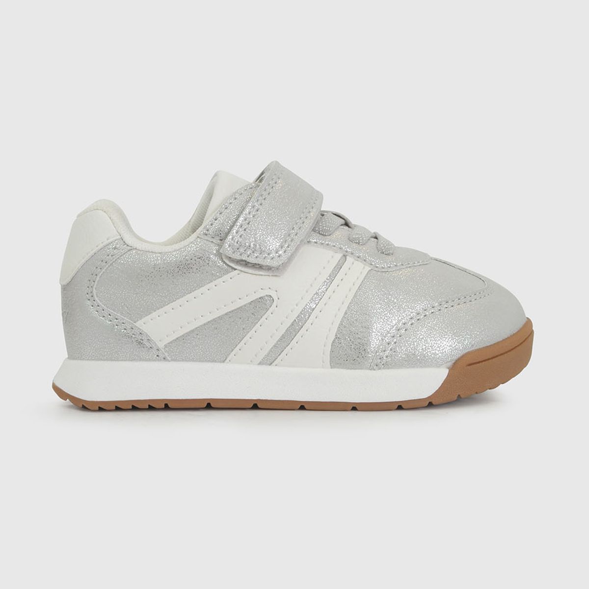 COLLOKY - Zapatilla Casual Caminante Niña Plateado