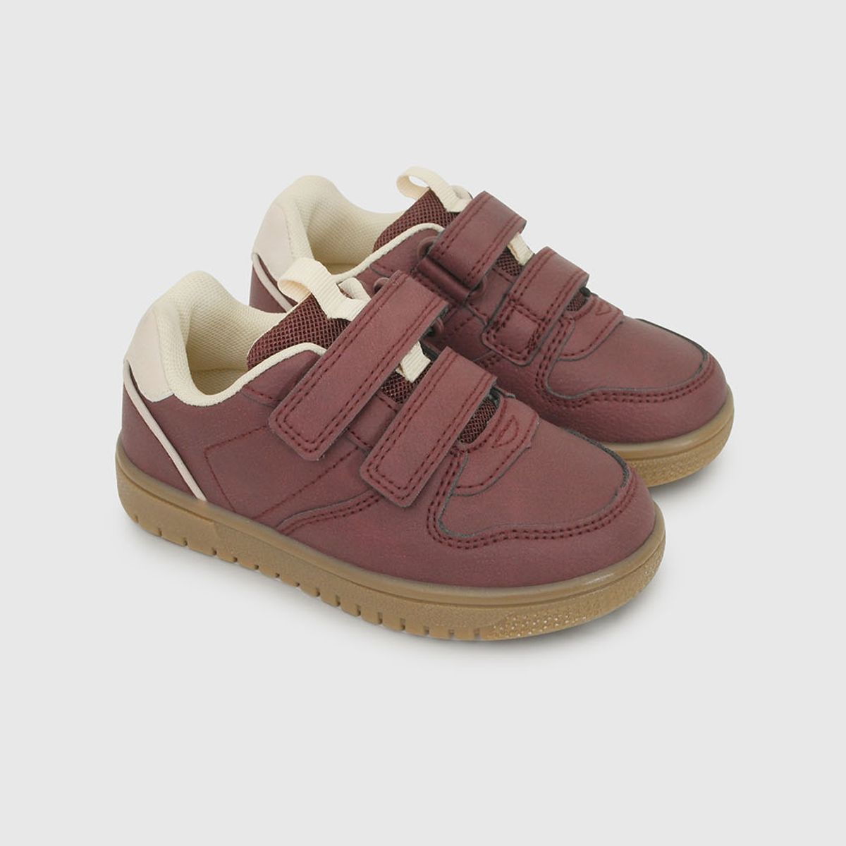 COLLOKY - Zapatilla Casual Caminante Niño Burdeo