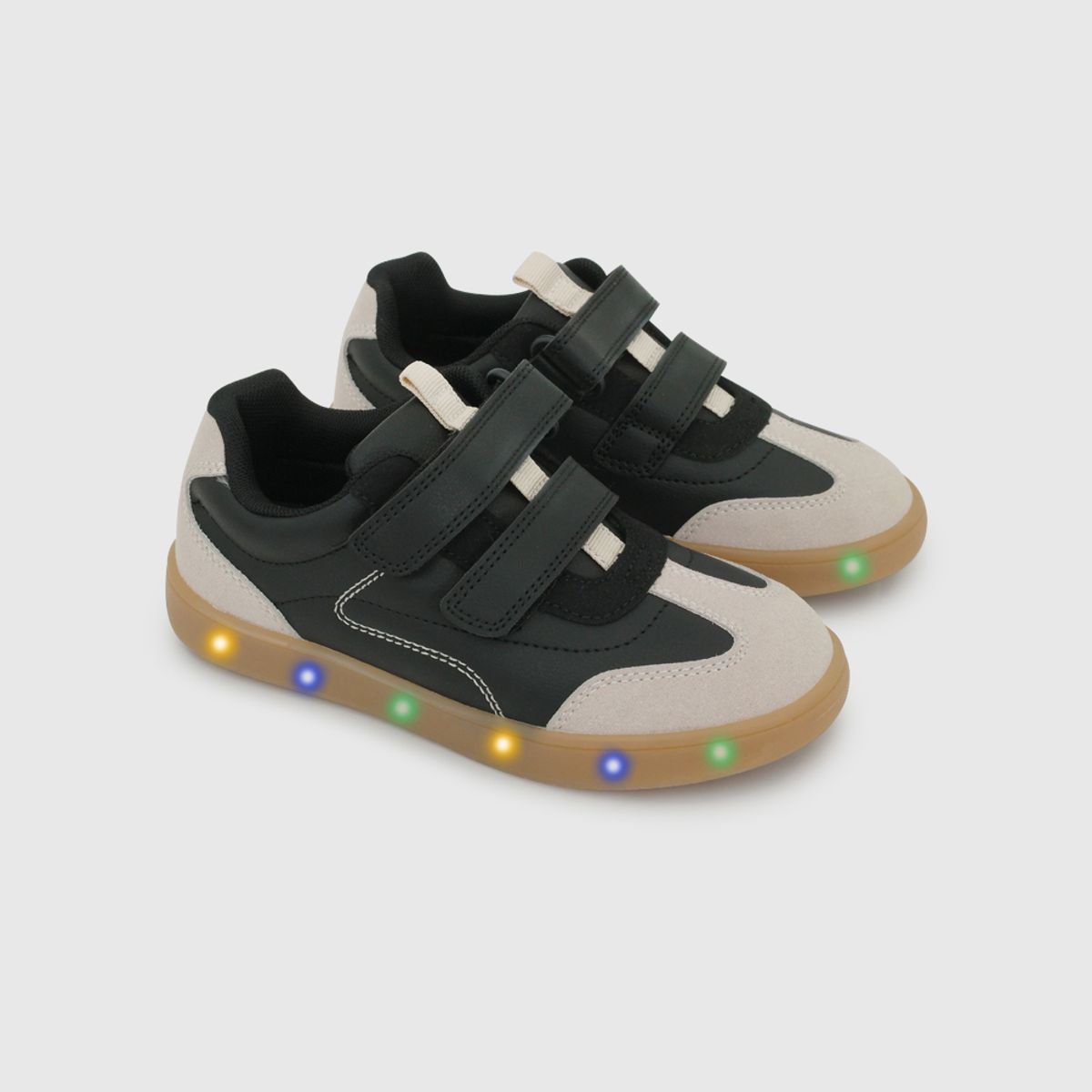 COLLOKY - Zapatilla Luces Kid Niño Negro