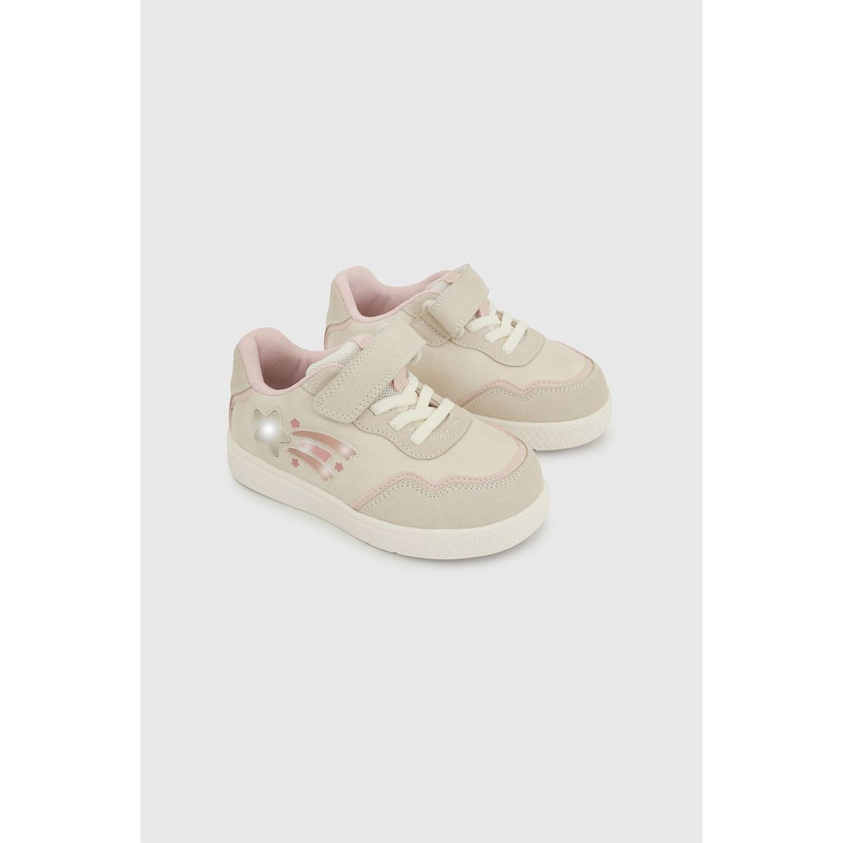 COLLOKY - Zapatilla Luces Caminante Niña Beige