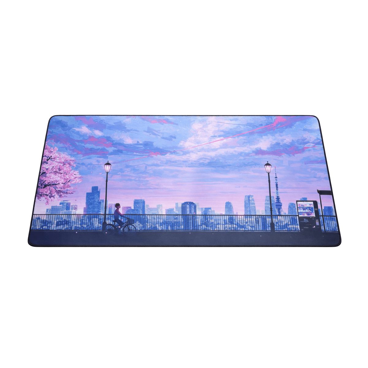 GENERICO - MousePad Gamer 40 x 90Cm Con Diseño Exclusivo Paisaje Morado