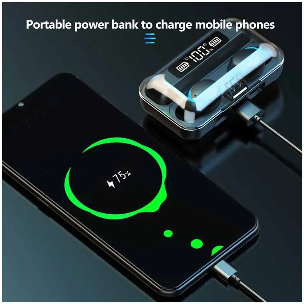 GENERICO - Audifonos Inalámbricos Con Conexión Bluetooth F9 Color Negro