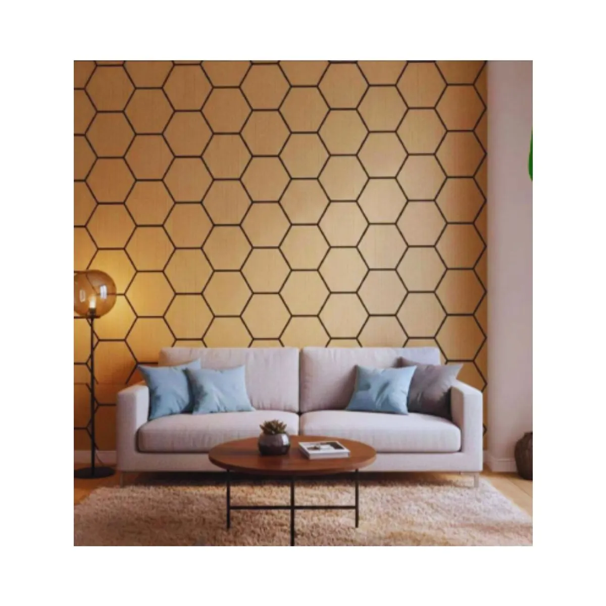 GENERICO - PANELES HEXAGONALES ACÚSTICOS PARA PARED