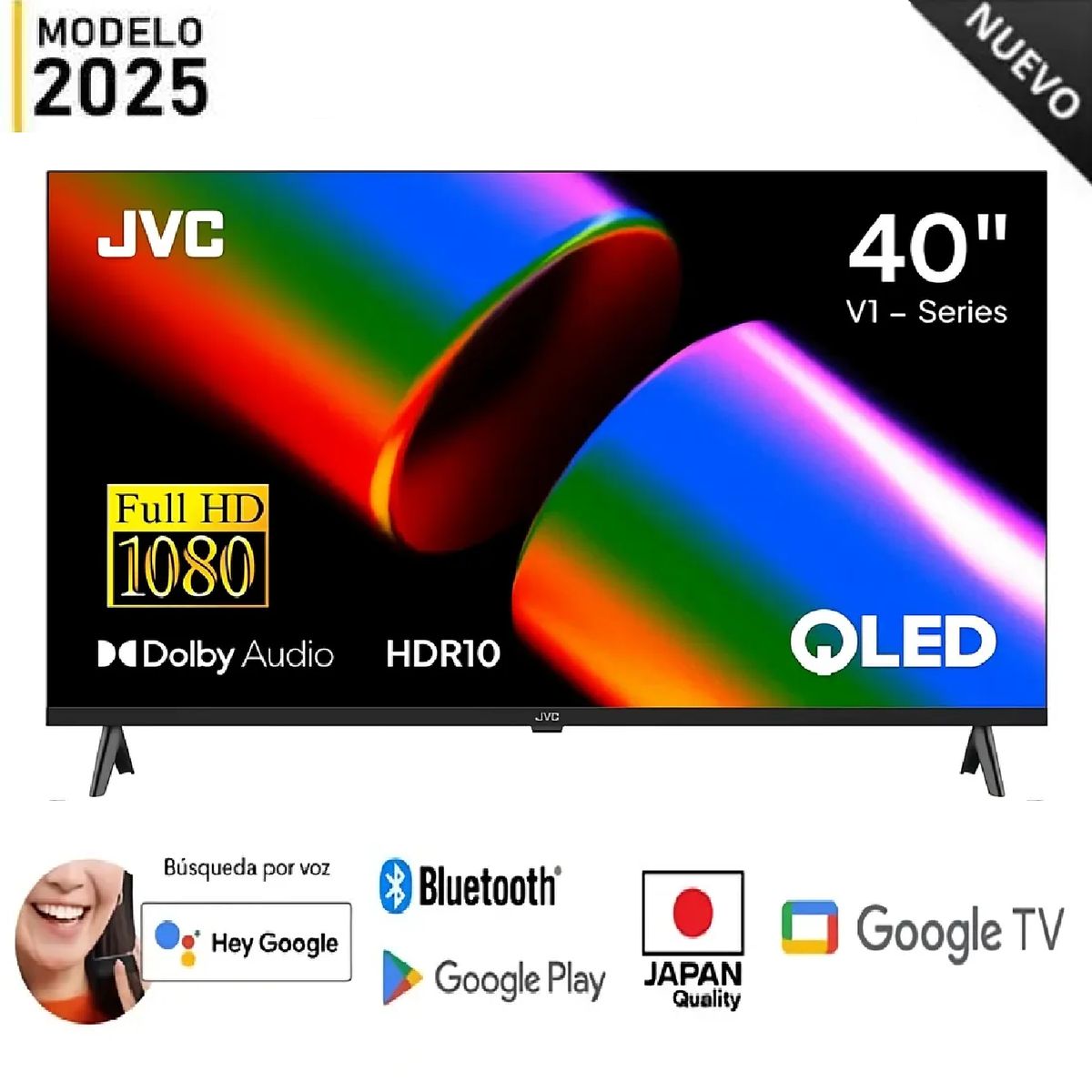 JVC - Nuevo Televisor JVC 40 QLED FHD Google Tv LT-40KB758