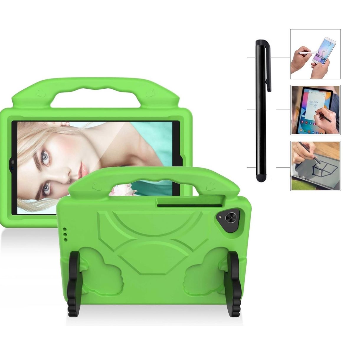 GENERICO - Funda Niños Kids Antigolpe + Lapiz Optico para Samsung Tab A11 8.7 2025 SM-X133 SM-X135