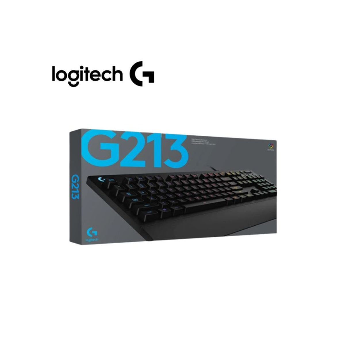 LOGITECH - TECLADO LOGITECH G213 PRODIGY RGB GAMING CON CABLE NEGRO