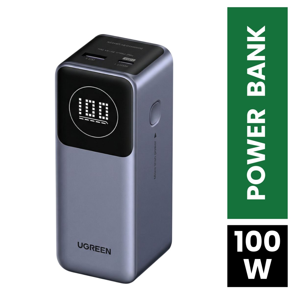 UGREEN - Power Bank Capacidad 12,000 mAh Carga Rapida 100W Para iPad iPhone 17 Pro Galaxy S25 Ultra