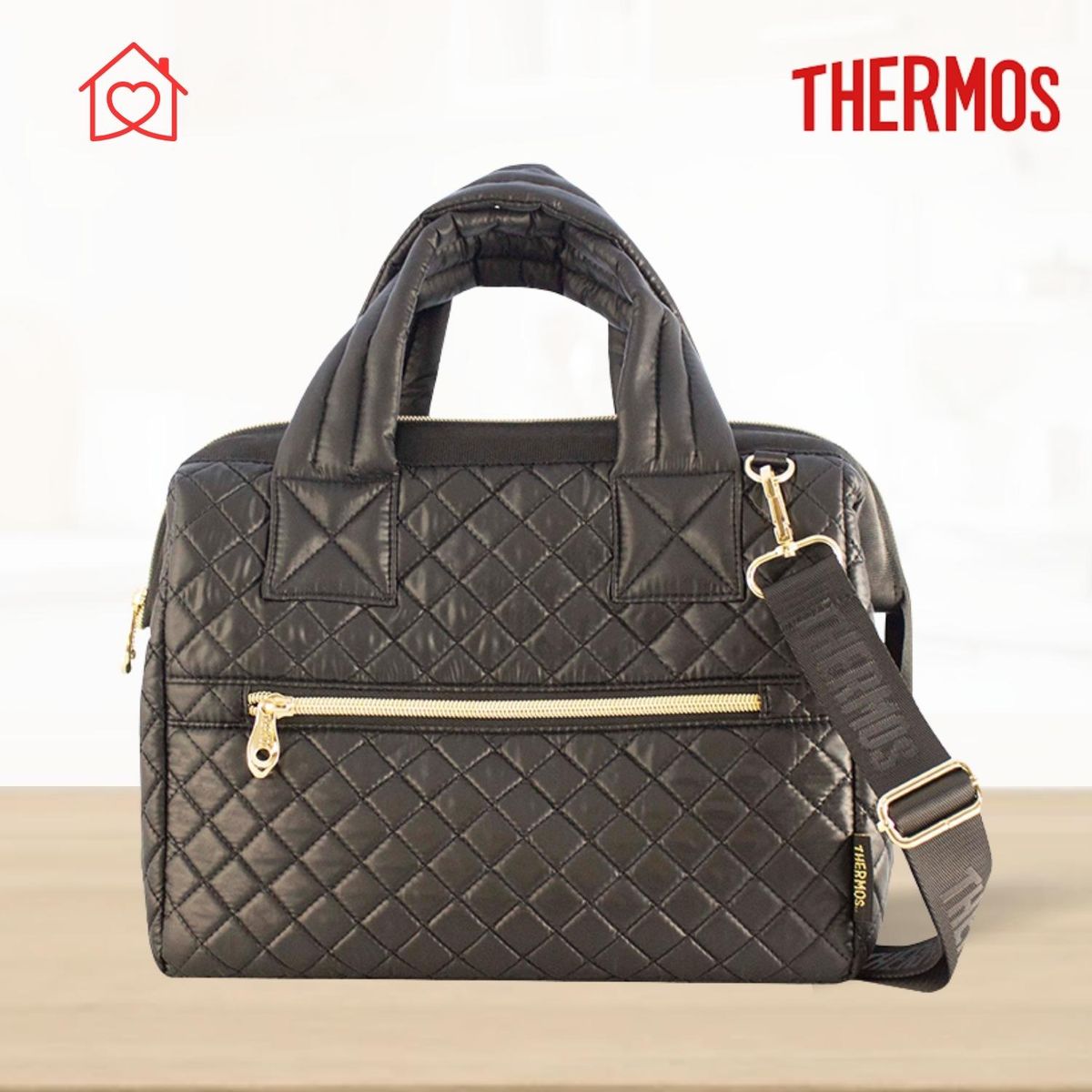 THERMOS - Lonchera termica Quilted Negro Thermos