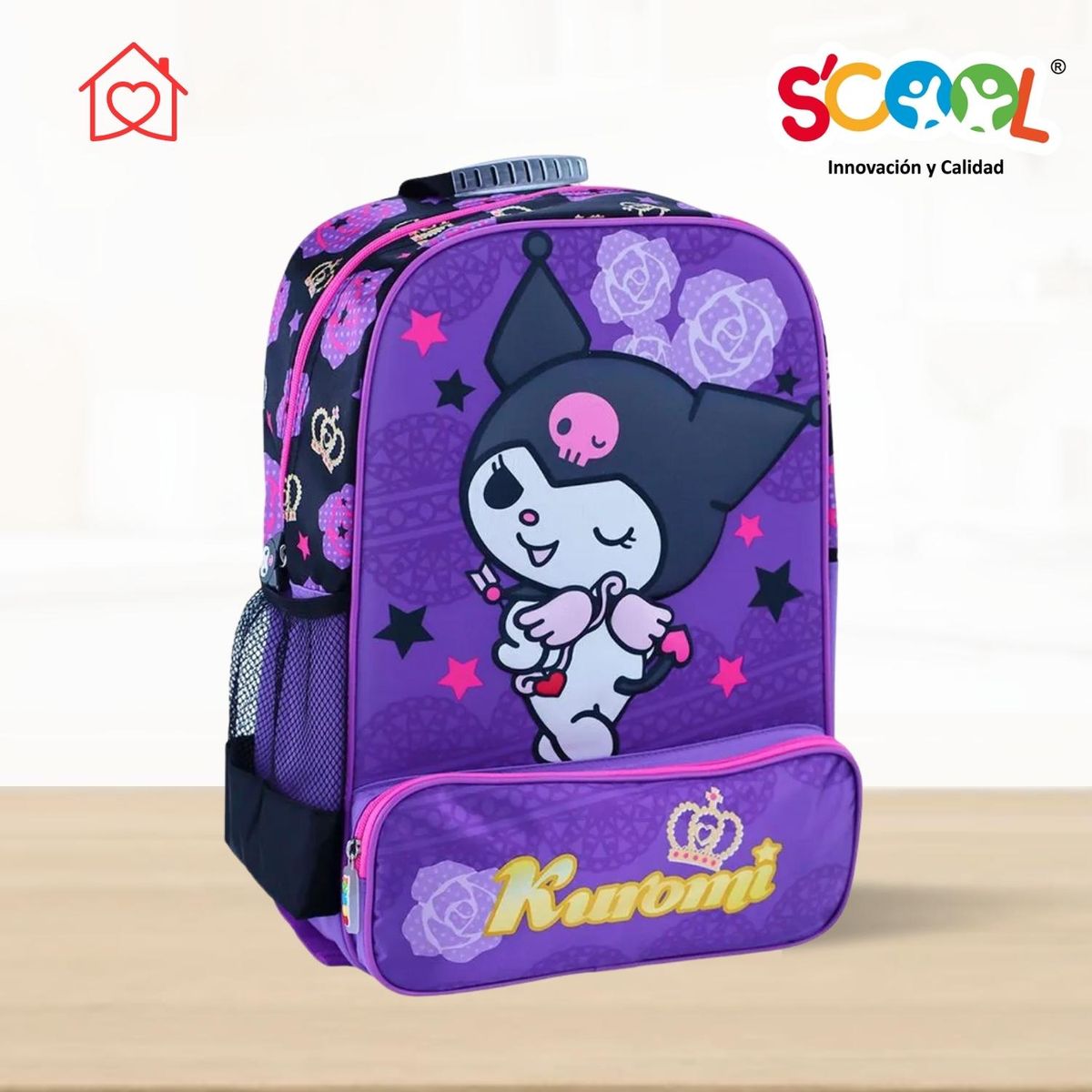 SCOOL - Mochila Para Niña 3D Kuromi Scool